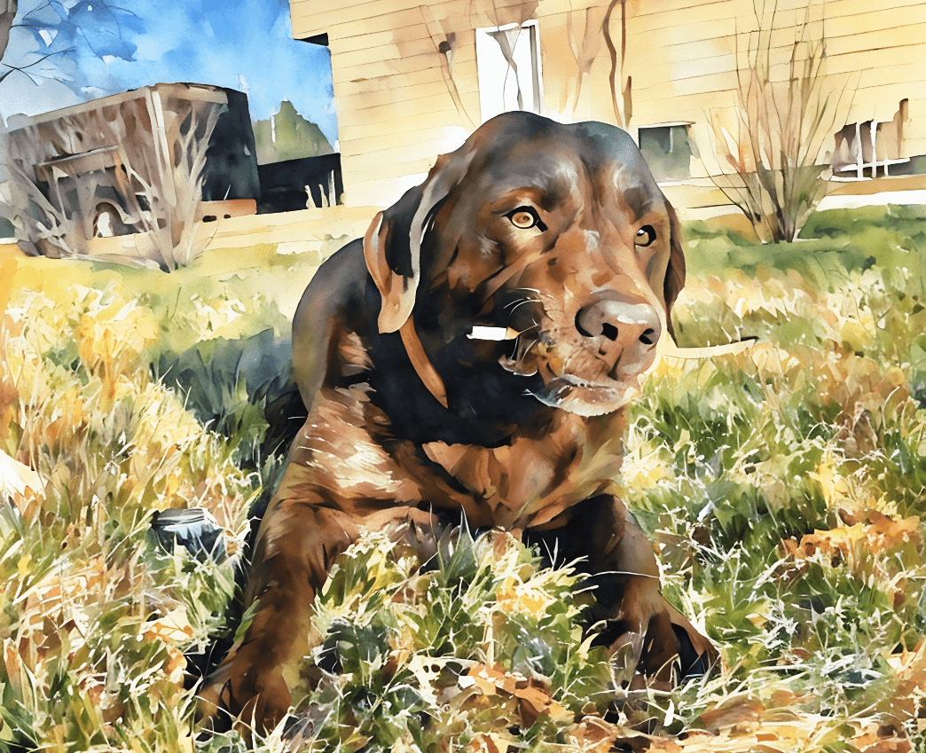 Targy with his stick